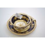English porcelain 19th Century cup and saucer, possibly Coalport