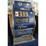Vintage Vega slot machine in typical colours (some wear)