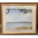 George Gillman (British, 20th century), Chichester Harbour, watercolour, signed and dated 1989,