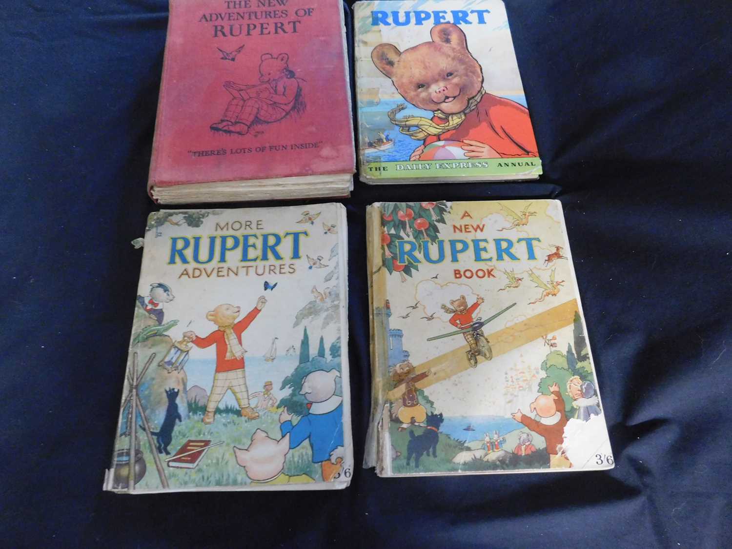 THE NEW RUPERT BOOK, [1946] annual, price unclipped, 4to, original pictorial wraps worn + MORE - Image 3 of 3