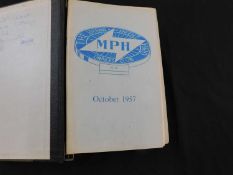 MPH THE JOURNAL OF THE VINCENT HRD OWNERS CLUB, 1957-61, 26 assorted issues, Nos 105, 117-118, 120-
