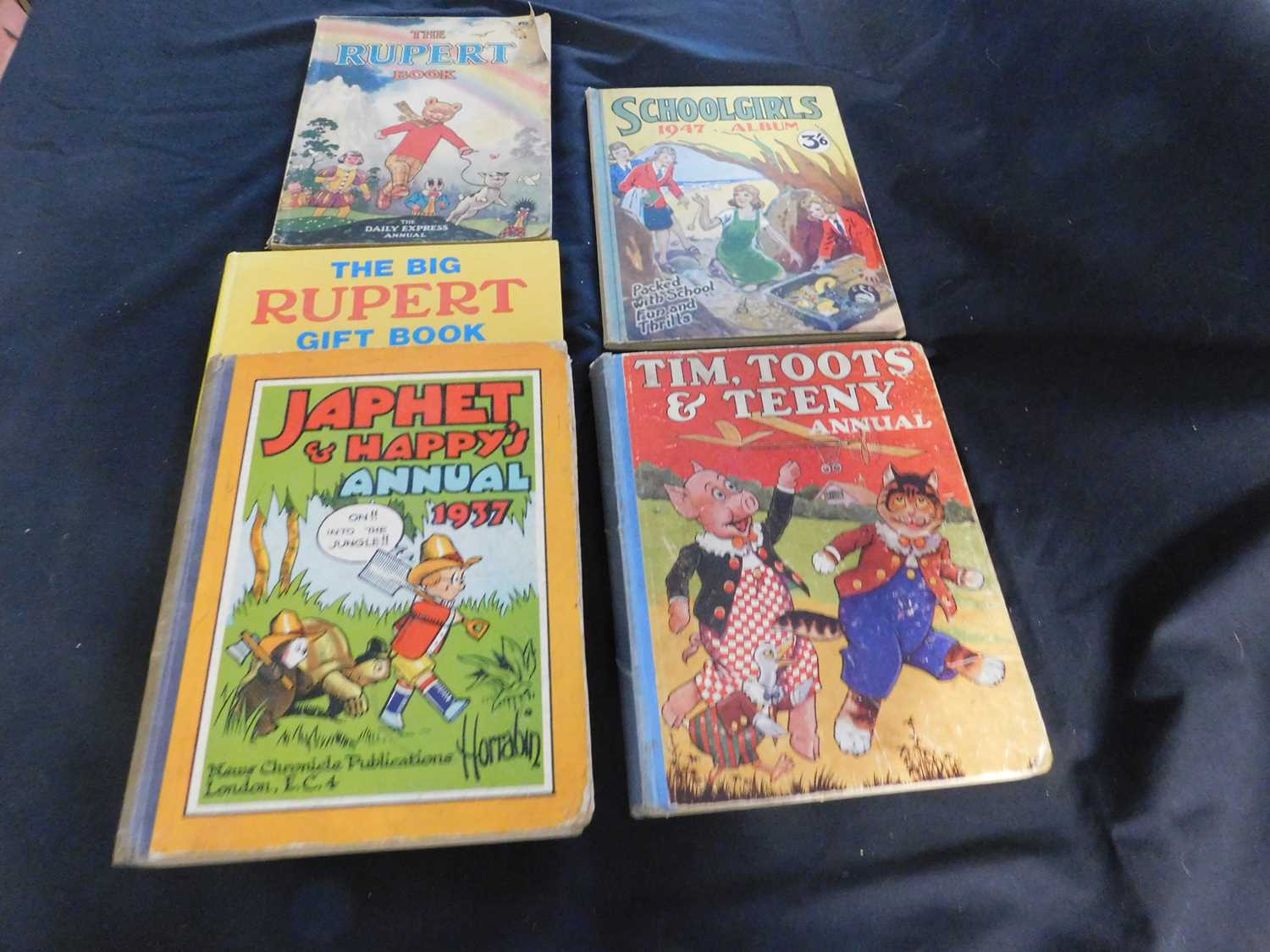 THE NEW RUPERT BOOK, [1946] annual, price unclipped, 4to, original pictorial wraps worn + MORE