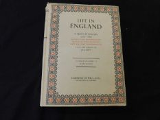 LIFE IN ENGLAND IN AQUATINT AND LITHOGRAPHY 1770-1860... FROM THE LIBRARY of J R ABBEY, A