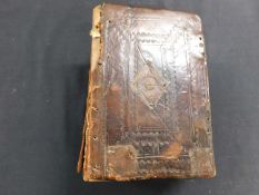 THE BIBLE TRANSLATED ACCORDING TO THE EBREW.. London, Robert Barker, engraved border titles, New