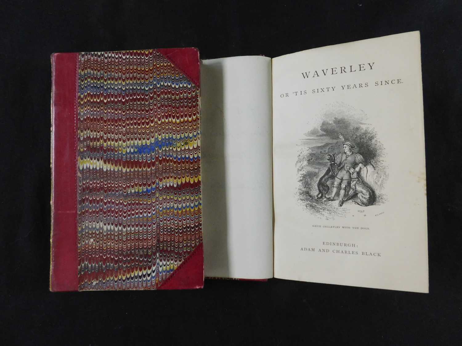 SIR WALTER SCOTT: NOVELS, Edinburgh, Adam & Charles Black, 1862-63, 25 vols, contemporary half - Image 2 of 2