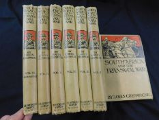 LOUIS CRESWICKE: SOUTH AFRICA AND THE TRANSVAAL WAR, London, Caxton, [1900-02], 7 vols, 4to,