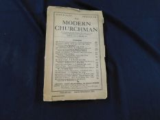 H D A MAJOR (EDS): THE MODERN CHURCHMAN, September 1924, Vol 14 includes HECTOR MACPHERSON, The