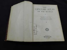 THE CENTURY ATLAS OF THE WORLD Ed Benjamin E Smith, New York, The Century Co, 1902, 4to, old half
