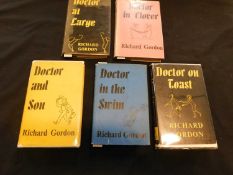 RICHARD GORDON, 5 titles, DOCTOR AND SON, London, Michael Joseph, 1959, first edition,