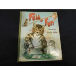 CLIFTON BINGHAM: FULL OF FUN, ill Louis Wain, London, Ernest Nister [1908], mounted coloured