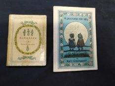 KATE GREENAWAY: ALMANACK FOR 1883: L George Routledge [1882], original cloth backed, yellow