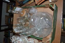 One box of mixed glass ware
