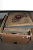 One box of various 78 rpm records