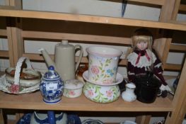 Mixed Lot: Various assorted ceramics, modern collectors doll etc