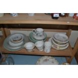 Mixed Lot: Various assorted tea and table wares to include Royal Crown Derby, Derby Posies