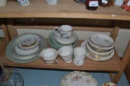 Mixed Lot: Various assorted tea and table wares to include Royal Crown Derby, Derby Posies