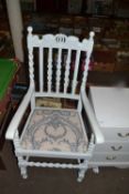 Cream painted carver chair