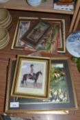 Mixed Lot: Various assorted pictures to include hunting interest