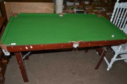 Small pool table with folding base