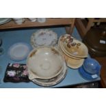 Mixed Lot: Various assorted ceramics to include Carlton ware dishes, various plates, Barum cup and