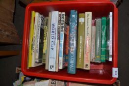 One box of mixed books, nature, gardening and football interest