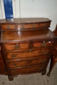 Bow fronted three drawer cabinet