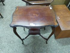 Edwardian two tier mahogany occasional table