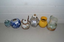 Mixed Lot: Various ginger jars, assorted vases etc
