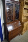 Edwardian mahogany bureau bookcase