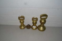 Mixed Lot: Brass weights