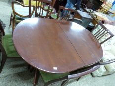 Reproduction twin pedestal dining table and six chairs