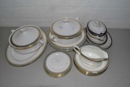 A quantity of Royal Albert Kensington pattern dinner wares plus further sauce turrine