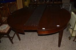 19th Century mahogany circular dining table with two extension leaves