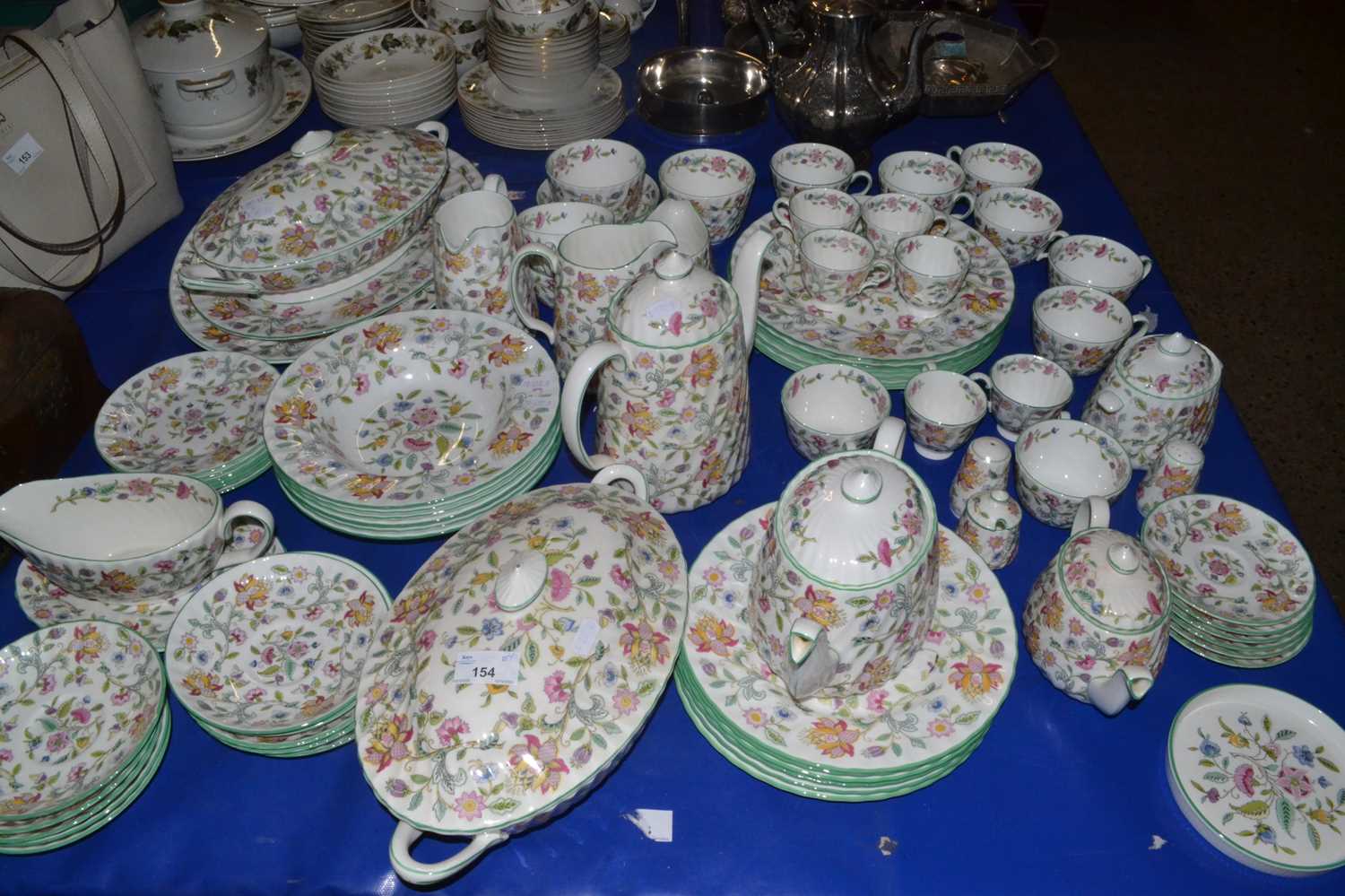 Large quantity of Minton Haddon Hall pattern tea, coffee and dinner wares