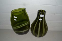 Two 20th Century Art Glass vases