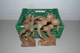 Mixed Lot: Various contemporary hardwood figures