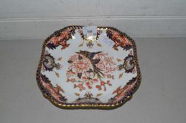 Crown Derby gilt decorated octagonal dish