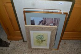 Mixed Lot: Three various framed coloured prints