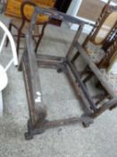 Large deep seated armchair frame with ball and claw feet sold for re-upholstering