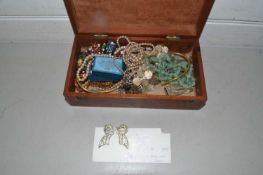 Box of various assorted costume jewellery