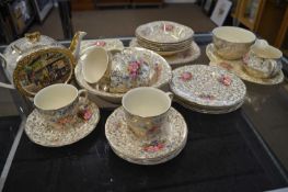 J Fryer & Sons floral and gilt tea set