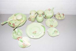 Collection of Carlton Ware leaf formed dishes