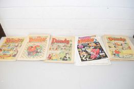 Collection of vintage Dandy magazines comprising Edition Nos: 2403, 2297, 1670, 2500, 1514 (5)