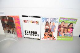 Quantity of various Spice Girls books and magazines