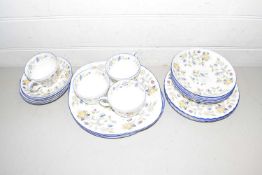 Quantity of Minton Haddon Hall blue tea and table wares