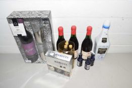 Mixed Lot: Marks & Spencer mulled wine gift set, half bottles of Nuits St George, bottle of Dutch