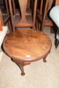 19th Century mahogany circular coffee table