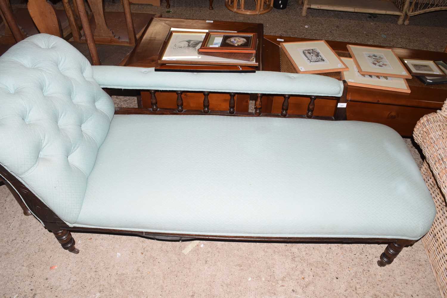 Late Victorian chaise longue