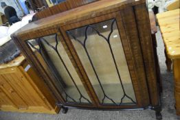 Early 20th Century china display cabinet on ball and claw feet, 118cm wide