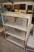 Bamboo framed shelf unit